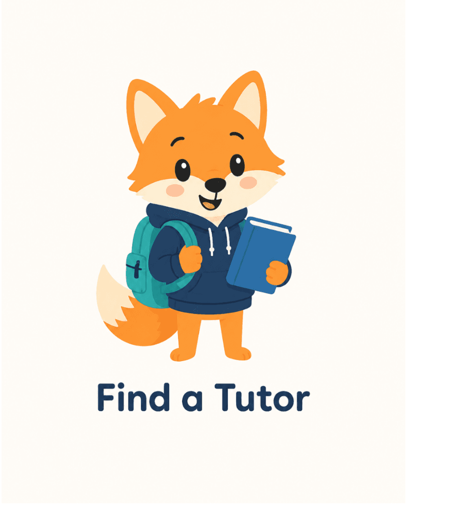 Student choosing a tutor and subject